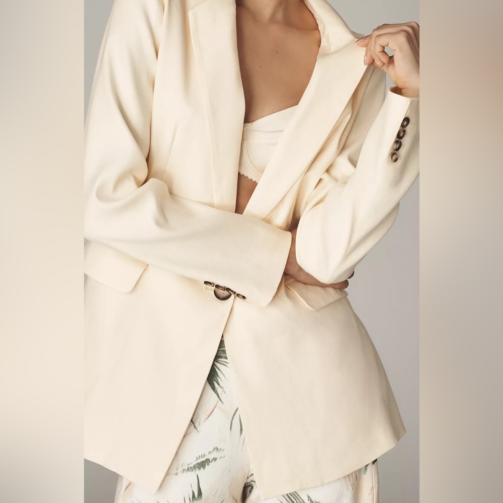 Anthropologie Tessie Blazer by Maeve: Linen Edition - Picture 3 of 12